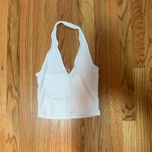 White Halter Top
